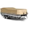 Eevelle Boat Cover PONTOON Rails w/ Outboard 18ft 6in L 102in W Khaki SFPONBP18102B-KHA - alternate 1